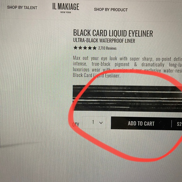 ILMAKIAGE BLACK CARD WATERPROOF LIQUID EYELINER. Not opened. - Picture 2 of 3